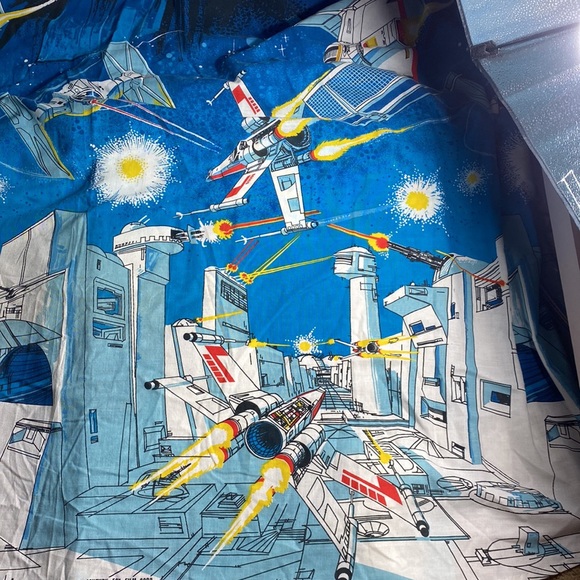 1977 Vintage Original Star Wars Darth Vader Coverlet  Bedspread and Curtain - Picture 2 of 8